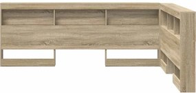 vidaXL Κεφαλάρι Αποθήκης με ράφι Δρύς Sonoma 140 cm Επεξεργασμένο ξύλο