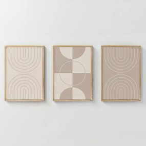 Πίνακας Zenzia pakoworld τρίπτυχος με ψηφιακή εκτύπωση και πλαίσιο 33x1.5x48εκ