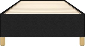 vidaXL Σκελετός Κρεβατιού Χωρίς Στρώμα Μαύρο 100x200 εκ. Υφασμάτινο