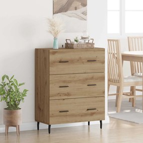 vidaXL Πλαϊνό γραφείο Artisan Oak 69,5 x 34 x 90 εκ.