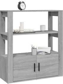 vidaXL Ντουλάπι Γκρι Sonoma 80x30x90 εκ. από Επεξεργασμένο Ξύλο