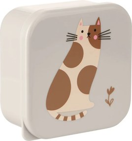 Φαγητοδοχεία (Σετ 4τμχ) Kikka Boo Kitty Cat Grey