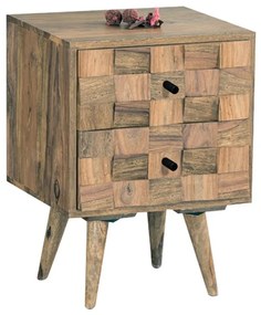TEKA Κομοδίνο Ξύλο Ακακία Φυσικό  40x35x55cm ΕΑ7044