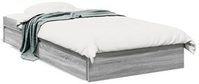 vidaXL Πλαίσιο Κρεβατιού με συρτάρια Γκρι sonoma 100x200εκ. Επεξ. Ξύλο