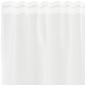 vidaXL Κουρτίνα Δαντέλας με κουρτίνες Λευκό 220 x 200 εκ Πολυεστέρας