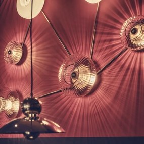 Απλίκα Τοίχου New Wave Optic Wall Ø26cm Διάφανο