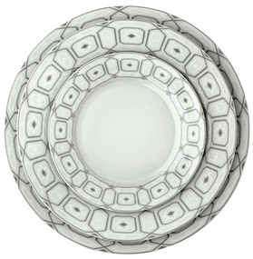 Σερβίτσιο Πιάτα Φαγητού Ovvio (Σετ 20Τμχ) 25.627.40 White-Grey Cryspo Trio 20 τμχ Porcelain
