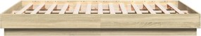 vidaXL Πλαίσιο Κρεβατιού Sonoma Δρυς 150x200 εκ. Επεξεργασμένο Ξύλο