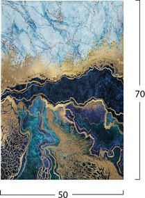 ΠΙΝΑΚΑΣ ΚΑΜΒΑΣ MARBLE EFFECT HM7196.02 50X3X70 εκ.