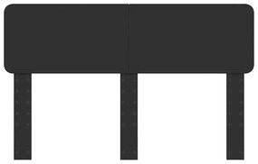 vidaXL Κεφαλάρι Μαύρη Οξυά 160 cm Επεξεργασμένο ξύλο