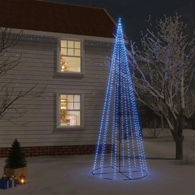 vidaXL Χριστουγεννιάτικο Δέντρο Κώνος 732 LED Μπλε 160 x 500 εκ.