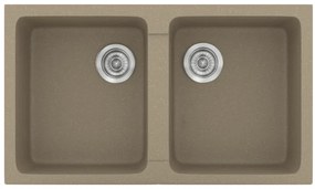 Sanitec Classic 334 Granite Taupe Ένθετος Νεροχύτης