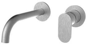 Armando Vicario Slim Inox Μπαταρία Νιπτήρος Εντοιχισμού 2 Οπών 500045-110