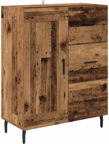 vidaXL Highboard 2 pcs Παλιό Ξύλο 69,5 x 34 x 180 εκ.