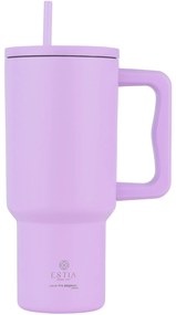 Κούπα Θερμός Με Λαβή & Καλαμάκι 900ml Estia Save The Aegean Tumbler Lavender Purple 01-32159