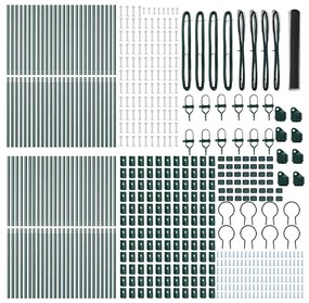 vidaXL Στύλος Περιφράξεων Γκρι 100 x 1,2 m (25 mm δίχτυ)
