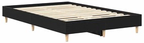 vidaXL Σκελετός Κρεβατιού Μαύρη δρυς 120 x 200 cm Επεξεργασμένο ξύλο