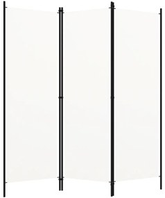 vidaXL Διαχωριστικό Δωματίου με 3 Πάνελ Λευκό 150 x 180 εκ.