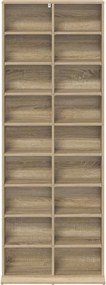 VidaXL Ντουλάπα CD Sonoma Δρυς 65 x 23,5 x 175 εκ. Επεξεργασμένο Ξύλο
