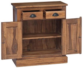 vidaXL Ντουλάπι αποθήκευσης Φυσικό 65 x 30 x 75 cm Στερεό Ξύλο Τίκ