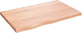 vidaXL Πάγκος Μπάνιου Αν. Καφέ 80x50x(2-4) εκ. Επεξεργ. Μασίφ Ξύλο