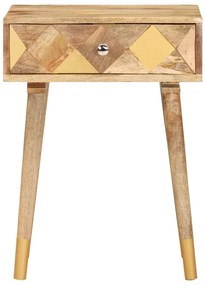 vidaXL Κομοδίνο 43 x 30 x 58 εκ. από Μασίφ Ξύλο Μάνγκο