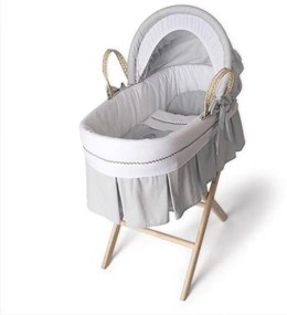 Καλαθούνα Toys Με Ξύλινη Βάση Grey Funna Baby Bamboo, Βαμβάκι