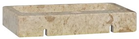 vidaXL Νιπτήρας Επιτοίχιος Κρεμ 38 x 24 x 6,5 εκ. Μαρμάρινος