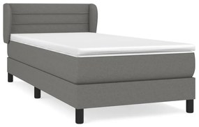 ΚΡΕΒΑΤΙ BOXSPRING ΜΕ ΣΤΡΩΜΑ ΣΚΟΥΡΟ ΓΚΡΙ 80X200 ΕΚ. ΥΦΑΣΜΑΤΙΝΟ 3126278