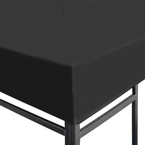 vidaXL Κάλυμμα για Κιόσκι Γκρι 4 x 3 μ. 310 γρ./μ²