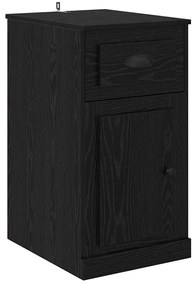 vidaXL Βοηθητικό ντουλάπι Μαύρη Οξυά 40 x 50 x 75 εκ