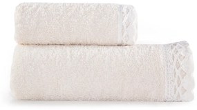 Πετσέτα Crochet Σετ 2τμχ 1121-Cream Nef-Nef Σετ Πετσέτες 50x90cm 100% Βαμβάκι