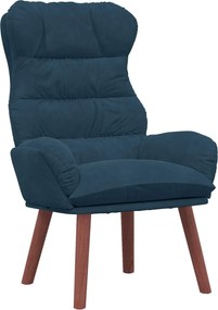 vidaXL Πολυθρόνα Μπλε 69 x 74 x 93 εκ. Βελούδο