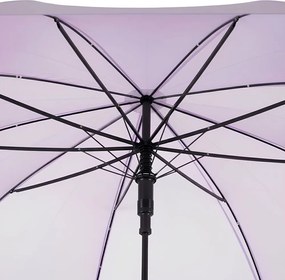 Ομπρέλα Βροχής Χειρός Αντιανεμική Αυτόματη με Μπαστούνι Λιλά
