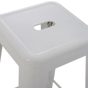 ΣΚΑΜΠΟ ΜΠΑΡ ΜΕΤΑΛΛΙΚΟ MELITA-PRO HM8642.41 ΣΕ ΛΕΥΚΟ ΜΑΤ 43x43x78Υεκ. (1 Τεμμάχια)