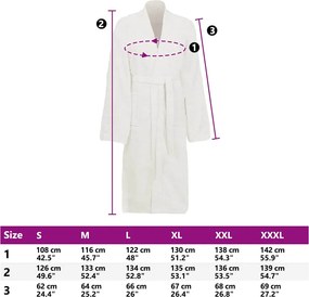 vidaXL Μπουρνούζι KINN Λευκό XL Βαμβάκι