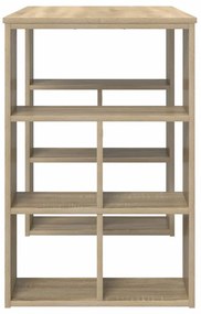 vidaXL Γραφείο με ράφι Sonoma Δρυς 90 x 50 x 75 εκ. Επεξεργασμένο ξύλο