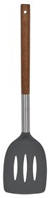 Σπάτουλα Τρυπητή 01-2640 Stone Με Λαβή Ξύλο Anthracite Estia Wood