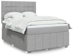 ΚΡΕΒΑΤΙ BOXSPRING ΜΕ ΣΤΡΩΜΑ ΑΝΟΙΧΤΟ ΓΚΡΙ 140X190 ΕΚ. ΥΦΑΣΜΑΤΙΝΟ 3291663