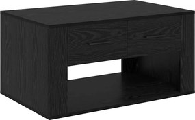 vidaXL Τραπεζάκι σαλονιού Μαύρη Οξυά 80 x 50 x 40 cm