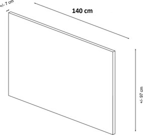 Headboard Safir 140 - Beige Beige