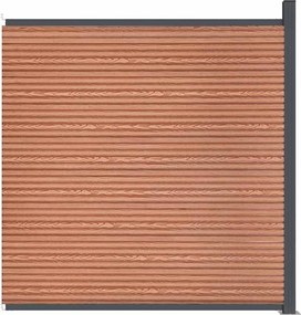 vidaXL Πάνελ Περίφραξης Καφέ 173 x 186 εκ. από WPC
