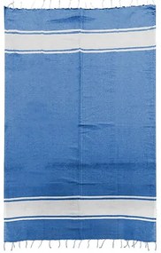 Πετσέτα Θαλάσσης Βαμβακερή Pestemal 90x180εκ. Blue SUMMER tiempo 42-2396