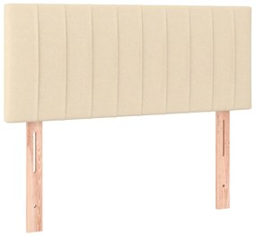 ΚΡΕΒΑΤΙ BOXSPRING ΜΕ ΣΤΡΩΜΑ ΚΡΕΜ 90X200 ΕΚ.ΥΦΑΣΜΑΤΙΝΟ 3126938