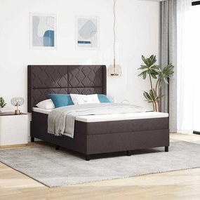 vidaXL Βάση Κρεβατιού με Στρώμα Δρυς 160x200 εκ, Ύφασμα