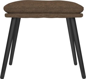 vidaXL Υποπόδιο Καφέ 45 x 29,5 x 35 εκ. Υφασμάτινο