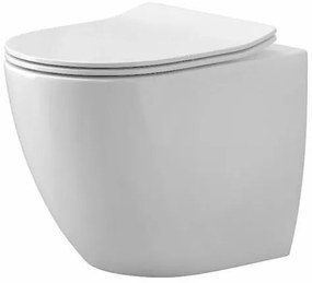 KARAG SU030S New Luna Καπάκι Λεκάνης Slim Ξύλινο Λευκό