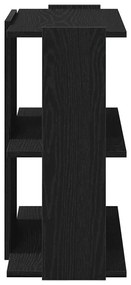 vidaXL Βιβλιοθήκη 3 Επιπέδων Μαύρη 60x30x60 εκ. από Επεξεργ. Ξύλο