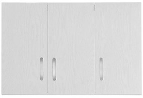 Πατάρι ντουλάπας Zelia τρίφυλλο λευκό 90x42x60εκ 90x42x60 εκ.