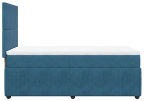 ΚΡΕΒΑΤΙ BOXSPRING ΜΕ ΣΤΡΩΜΑ ΜΠΛΕ 100X200 ΕΚ. ΒΕΛΟΥΔΙΝΟ 3294560